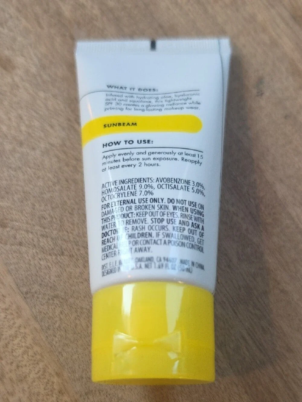 New e.l.f. Skin Whoa Glow SPF 30 Sunscreen Primer - White & Yellow